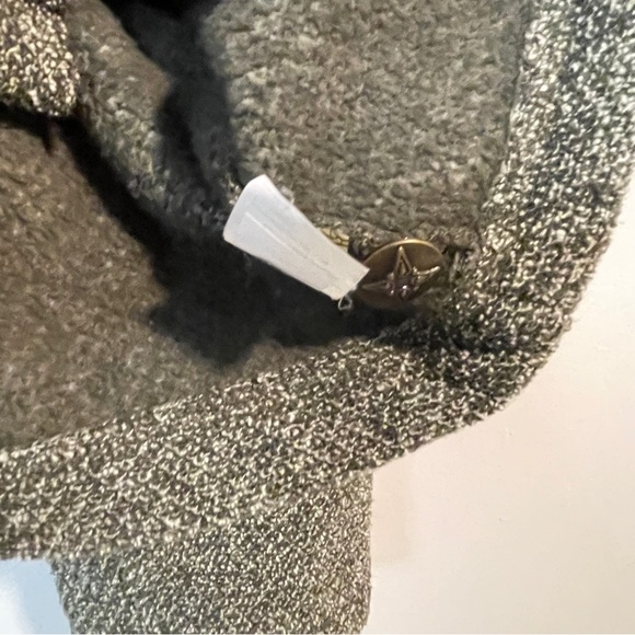 LL BEAN Brass Button COMFY Cardigan Sweater JACKET COAT Green Women’s Size XL - Picture 4 of 5